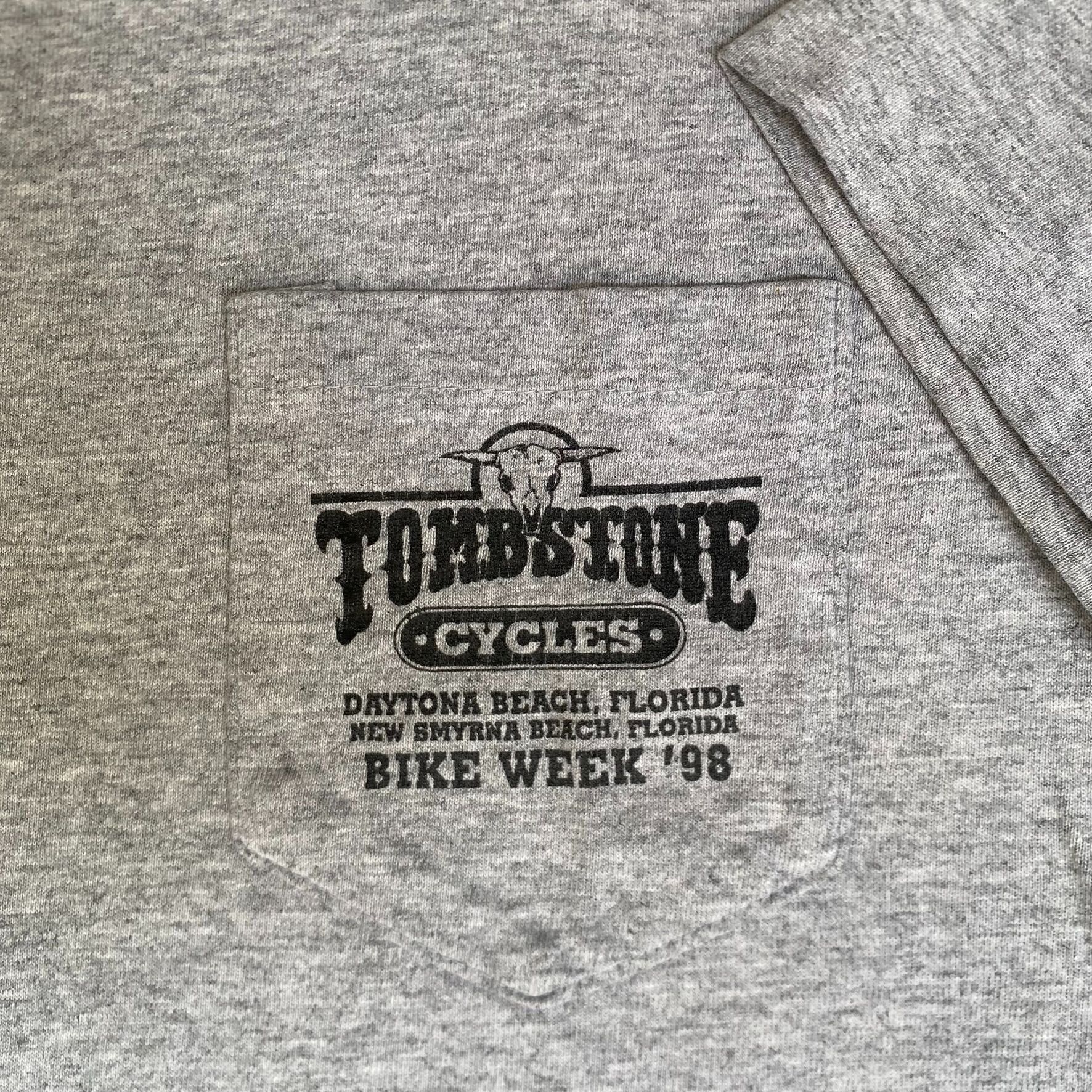 TEE JAYS Vintage 90s Western Biker Shirt Motorcycle Saloon Tee Size US L / EU 52-54 / 3 - 7 Thumbnail