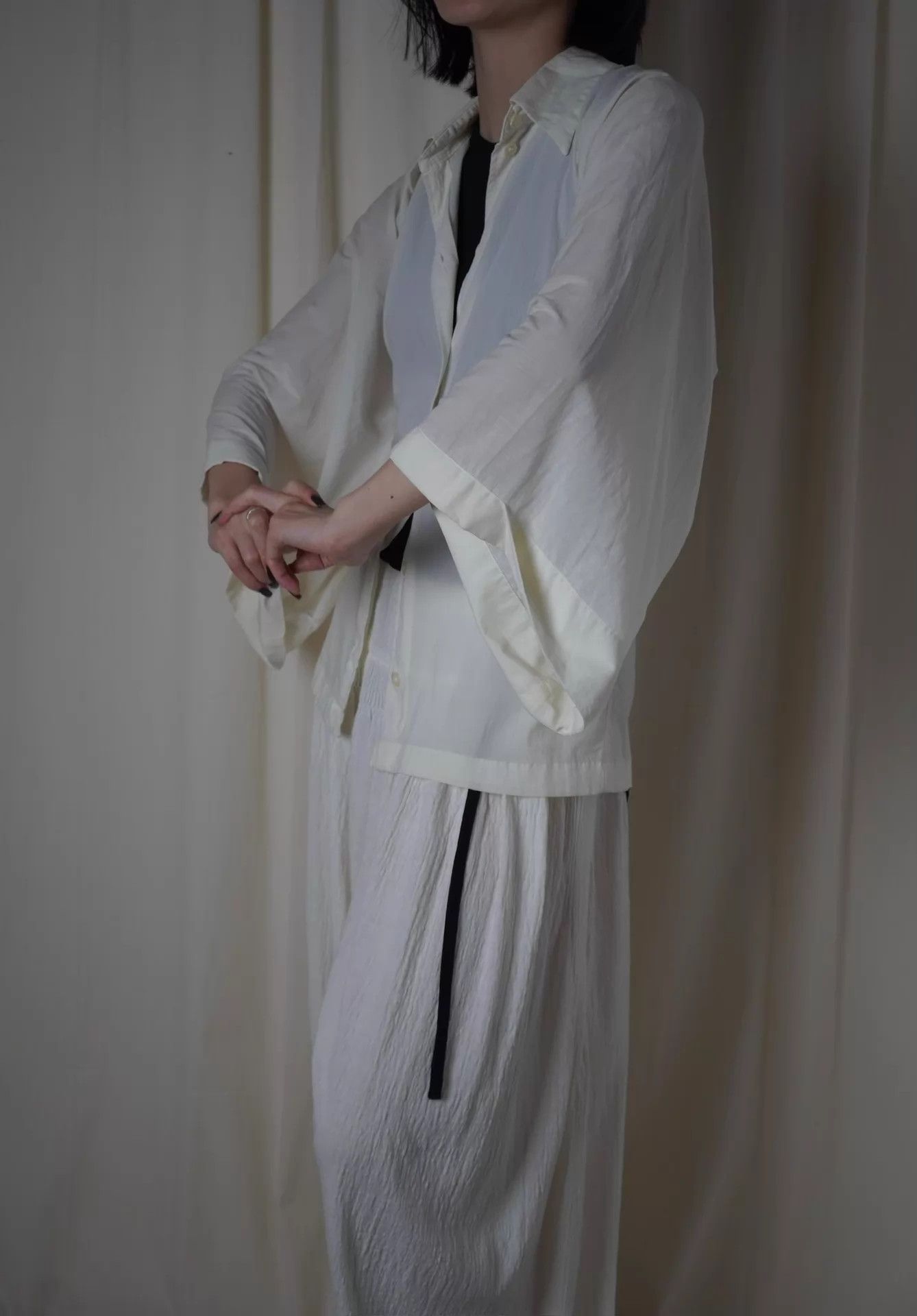 Ann Demeulemeester Ann Demeulemeester 90s Stretch Cotton Shirt/Jacket OS Size ONE SIZE - 7 Thumbnail