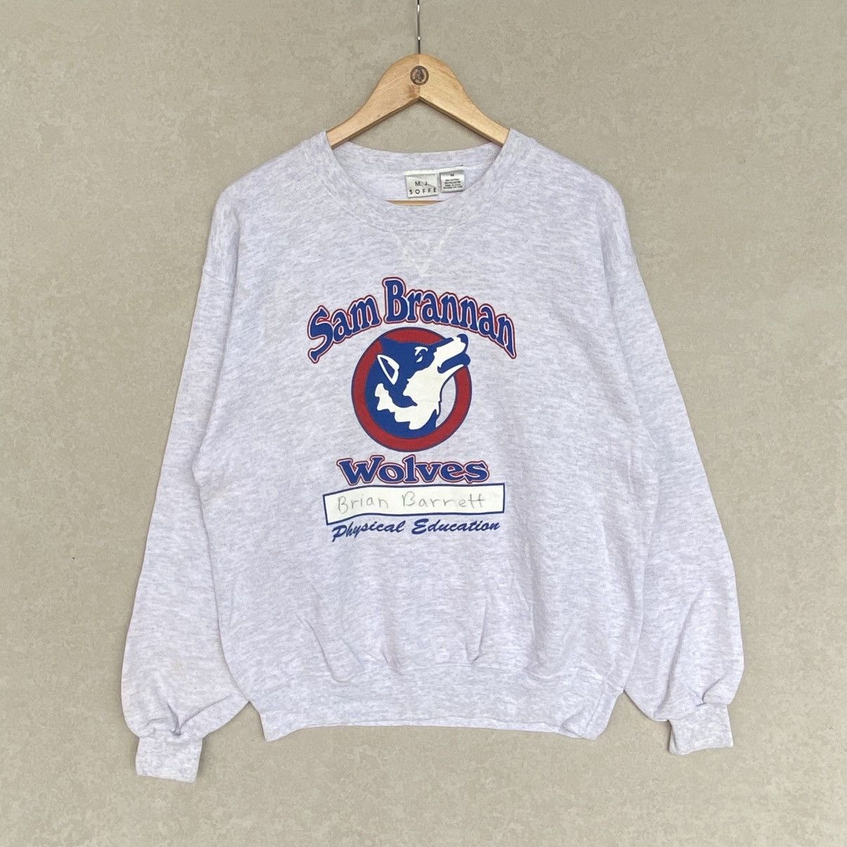 Other Vintage Sam Brannan Wolves Printed Crewneck Sweatshirt Gray Size US M / EU 48-50 / 2 - 1 Thumbnail