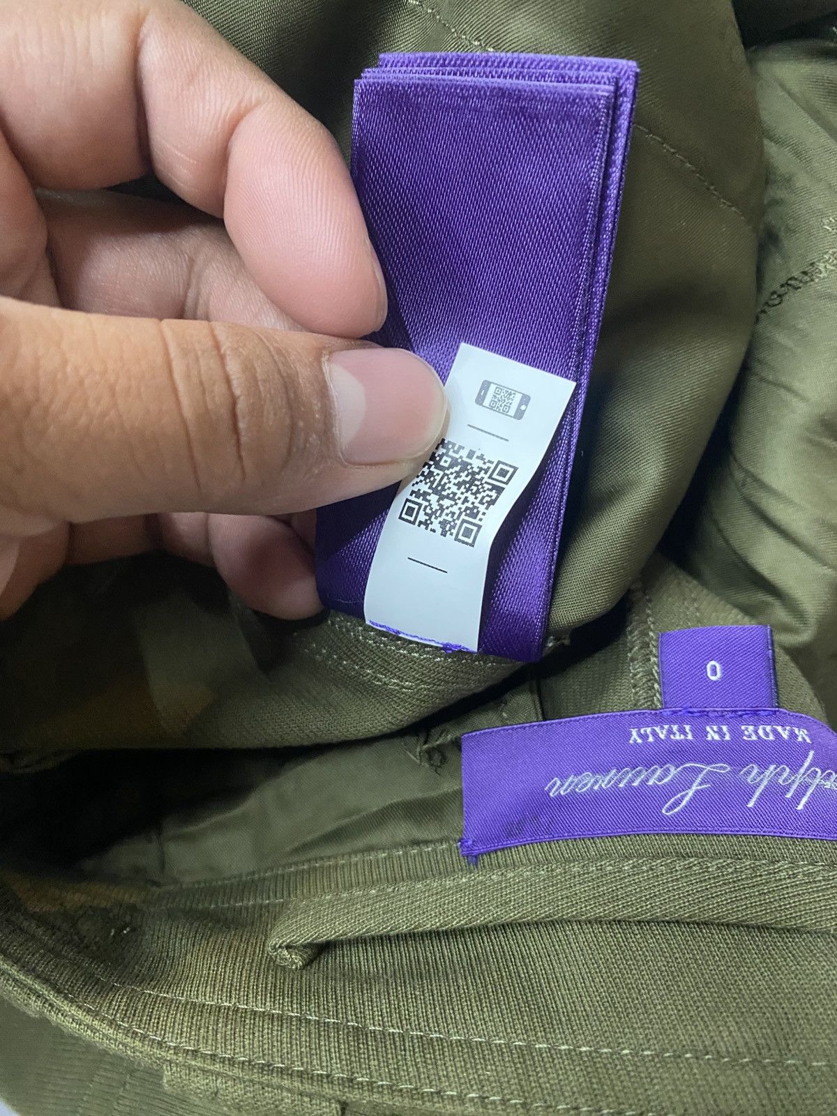 Ralph Lauren Purple Label RALPH LAUREN PURPLE LABEL TWILL CARGO PANTS Size 25" / US 0 / IT 36 - 21 Thumbnail