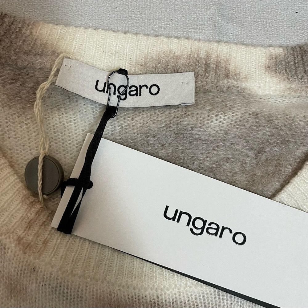 Emanuel Ungaro NWT New $370 Ungaro Tie Dye White Beige Wool Blend Made In Size US XL / EU 56 / 4 - 4 Thumbnail