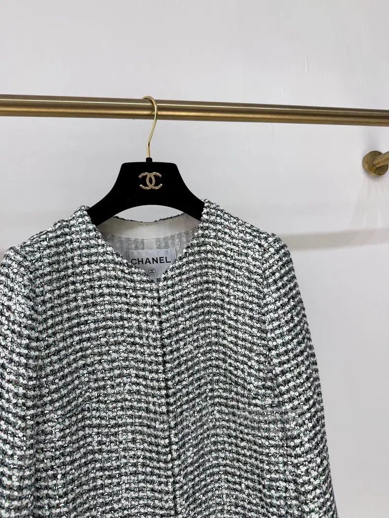 Chanel Chanel 23P sequin knitted tweed jacket Size XXS / US 00 / IT 34 - 3 Thumbnail