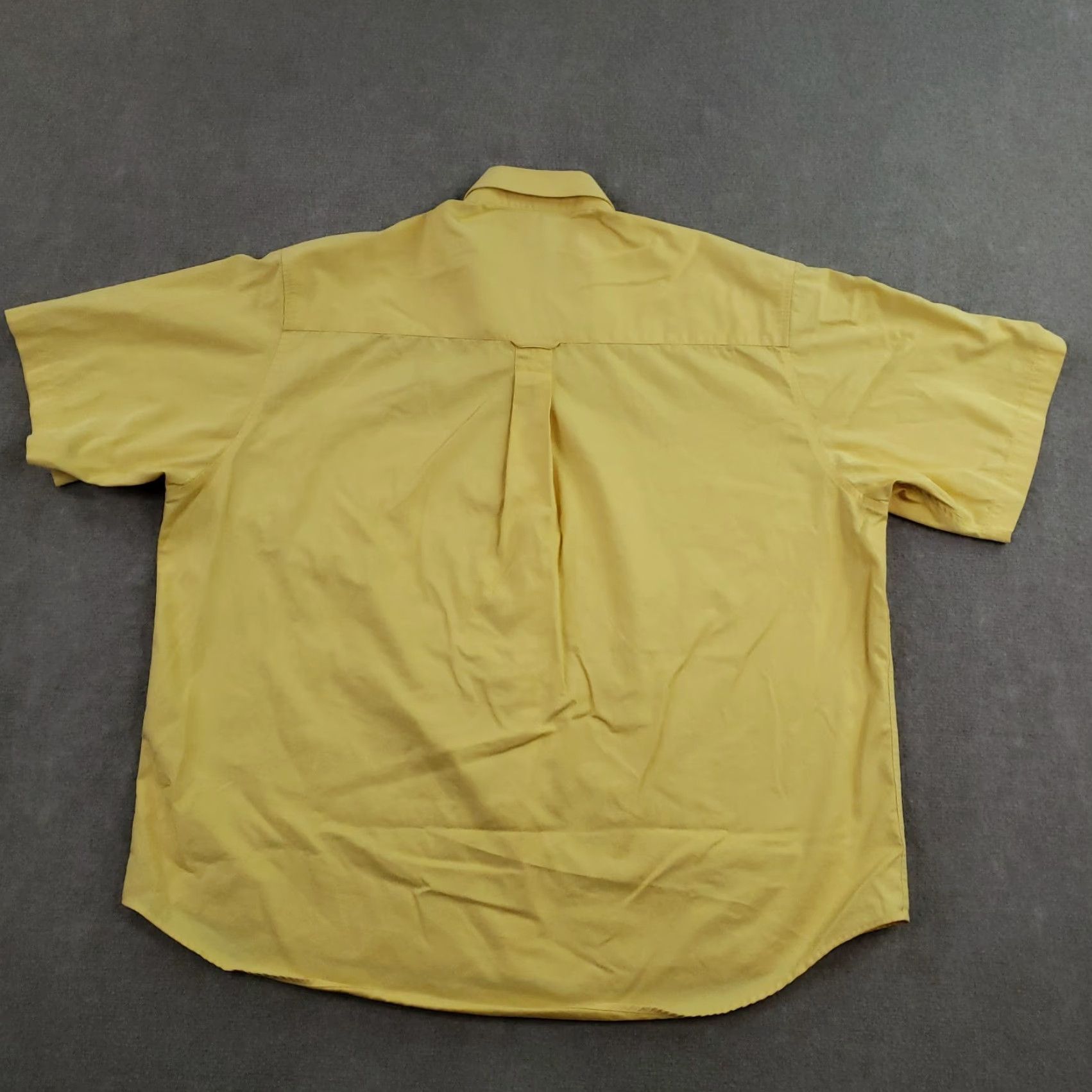Vintage Duck Head Shirt Mens XXL Yellow Short Sleeve Button Front Wrinkle Resistant Logo Size US XXL / EU 58 / 5 - 7 Thumbnail