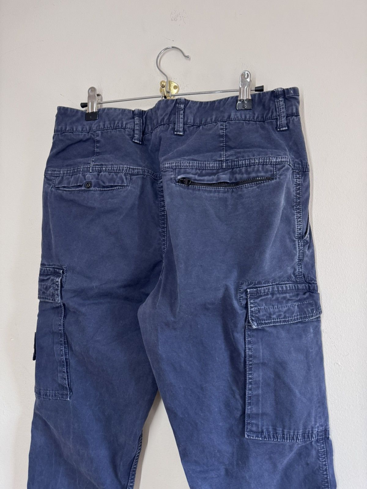 Stone Island Stone Island Marine Blue Garment Dyed Cargo Utility Pants 31 Size US 31 - 5 Thumbnail