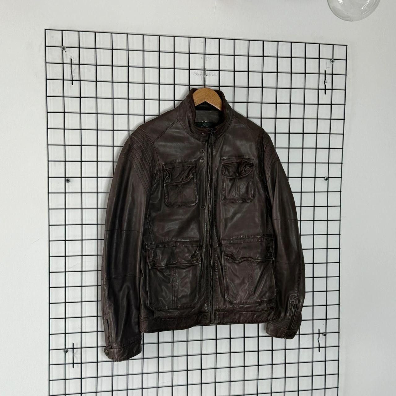 Vintage Vintage 90s Leather Jacket Brown Japan Style Sheep Leather Size US L / EU 52-54 / 3 - 3 Thumbnail