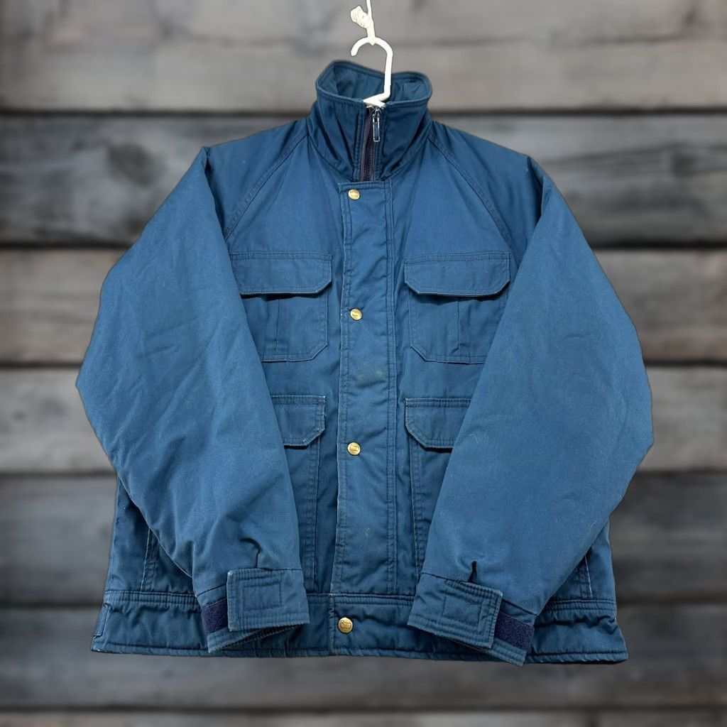 Vintage VINTAGE Woolrich Jacket Mens M Blue Parka Chore Barn Coat Flannel Lined USA 90s Size US M / EU 48-50 / 2 - 1 Thumbnail
