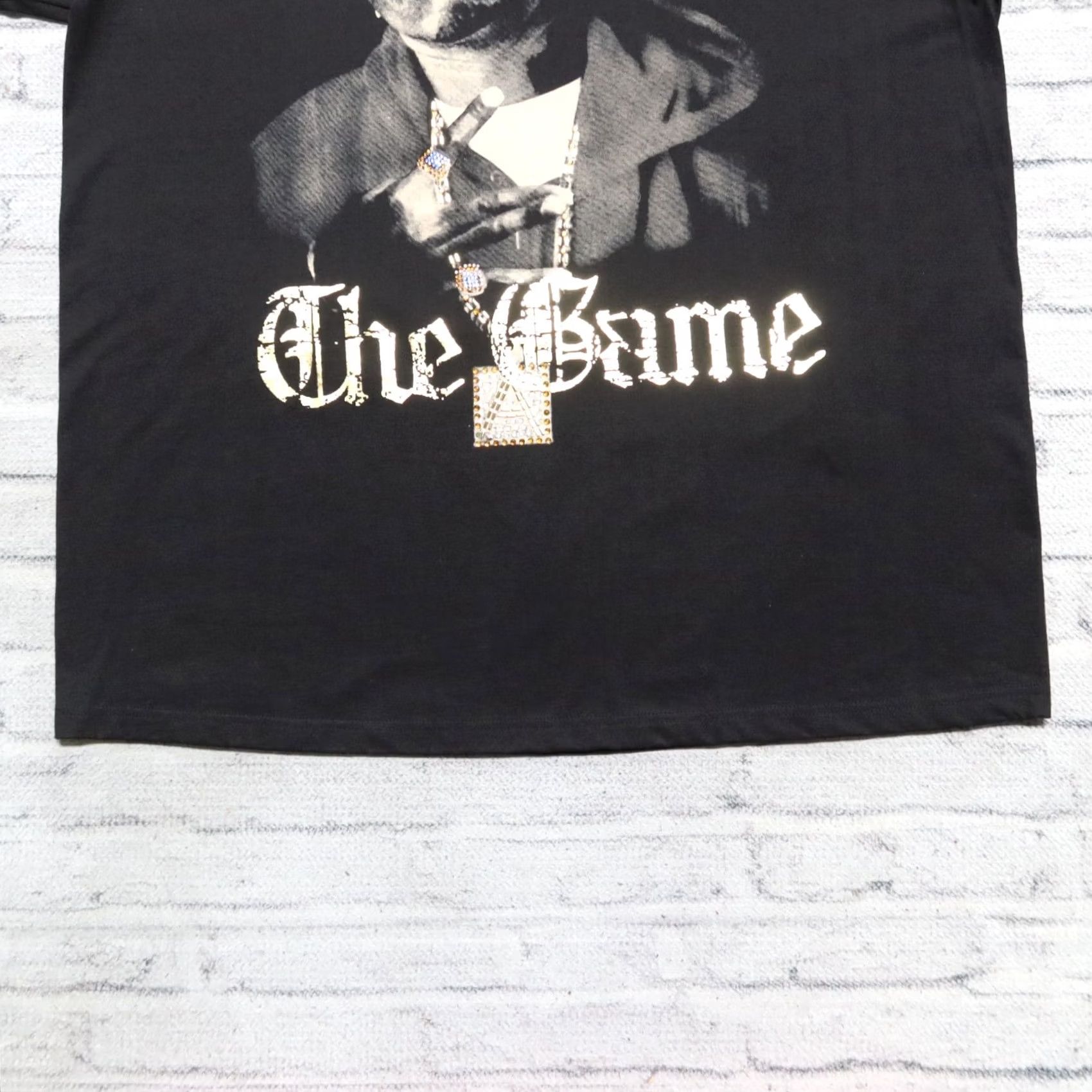 Vintage VINTAGE Shirt Mens 4XL Black Y2K The Game Rap Tee Size Rhinestone Tour Gunit Size US XXL / EU 58 / 5 - 3 Thumbnail