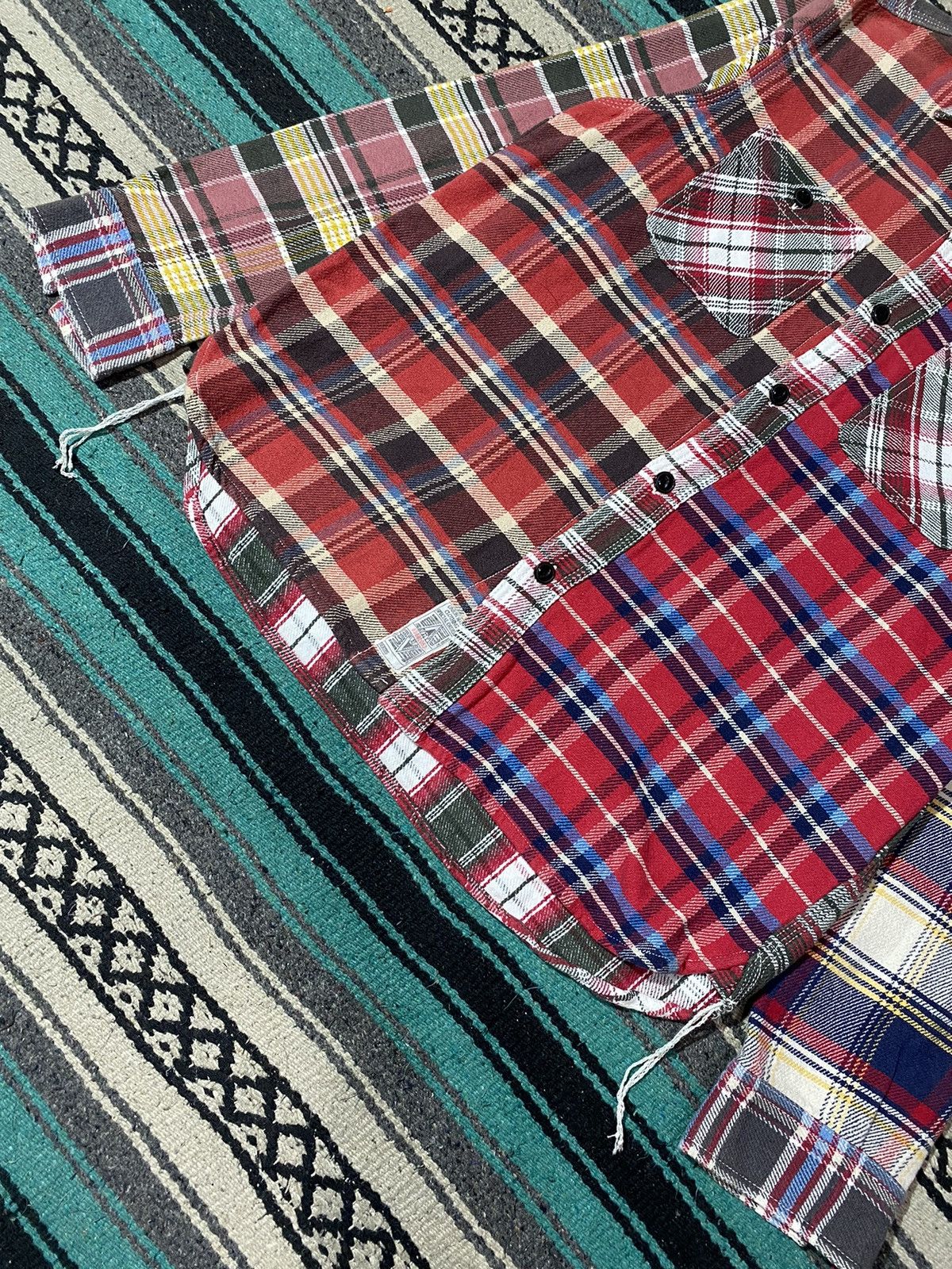 Japanese Brand Houston Union Made Heavyweight Flannel Shirt Size US L / EU 52-54 / 3 - 5 Thumbnail