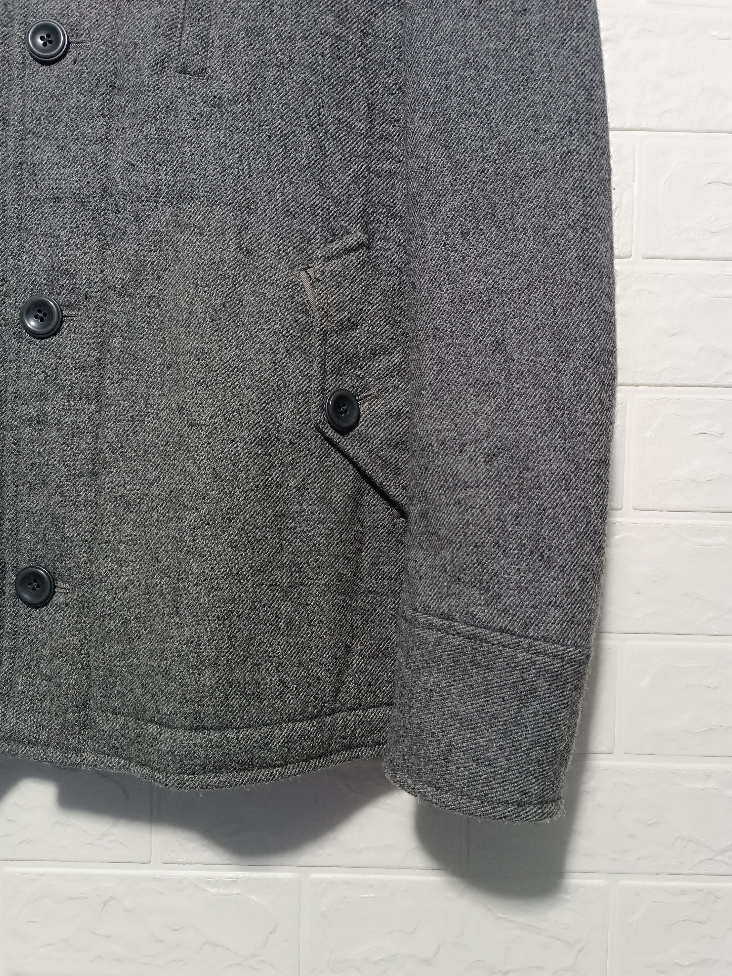 Japanese Brand Vintage Takeo Kikuchi Wool Stand Collar Coat Jacket Size US M / EU 48-50 / 2 - 4 Thumbnail