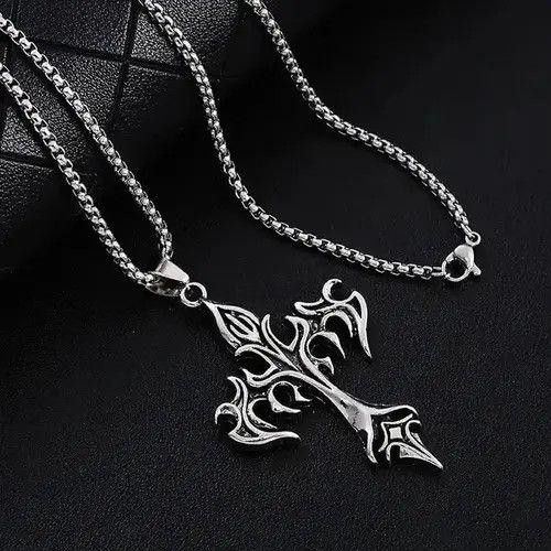 Jewelry Gothic Cross Pendant Necklace Size ONE SIZE - 3 Thumbnail