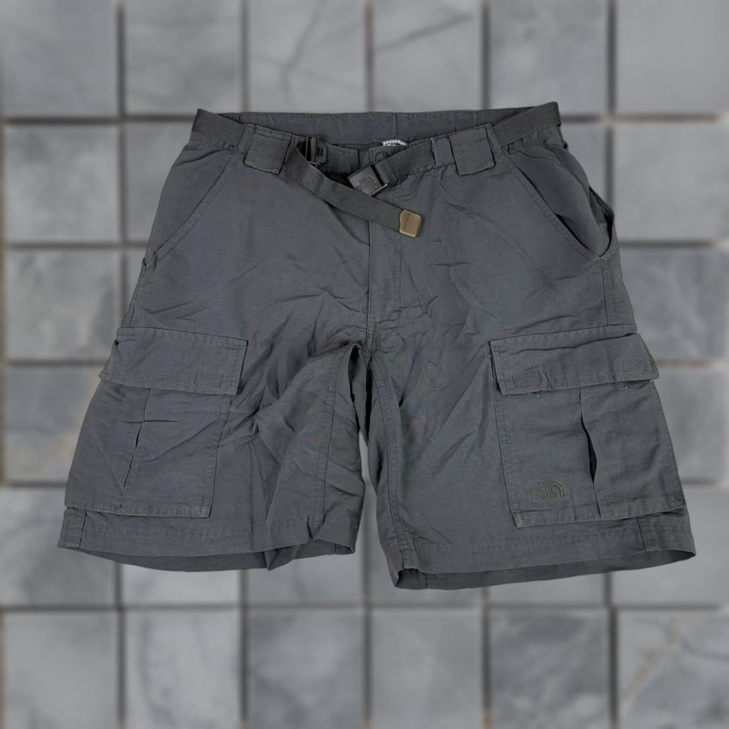 The North Face The North Face Cargo Shorts Mens M Gray Belted 9" Pockets Outdoor Hiking Casual Shirt? Size US 31 - 1 Thumbnail
