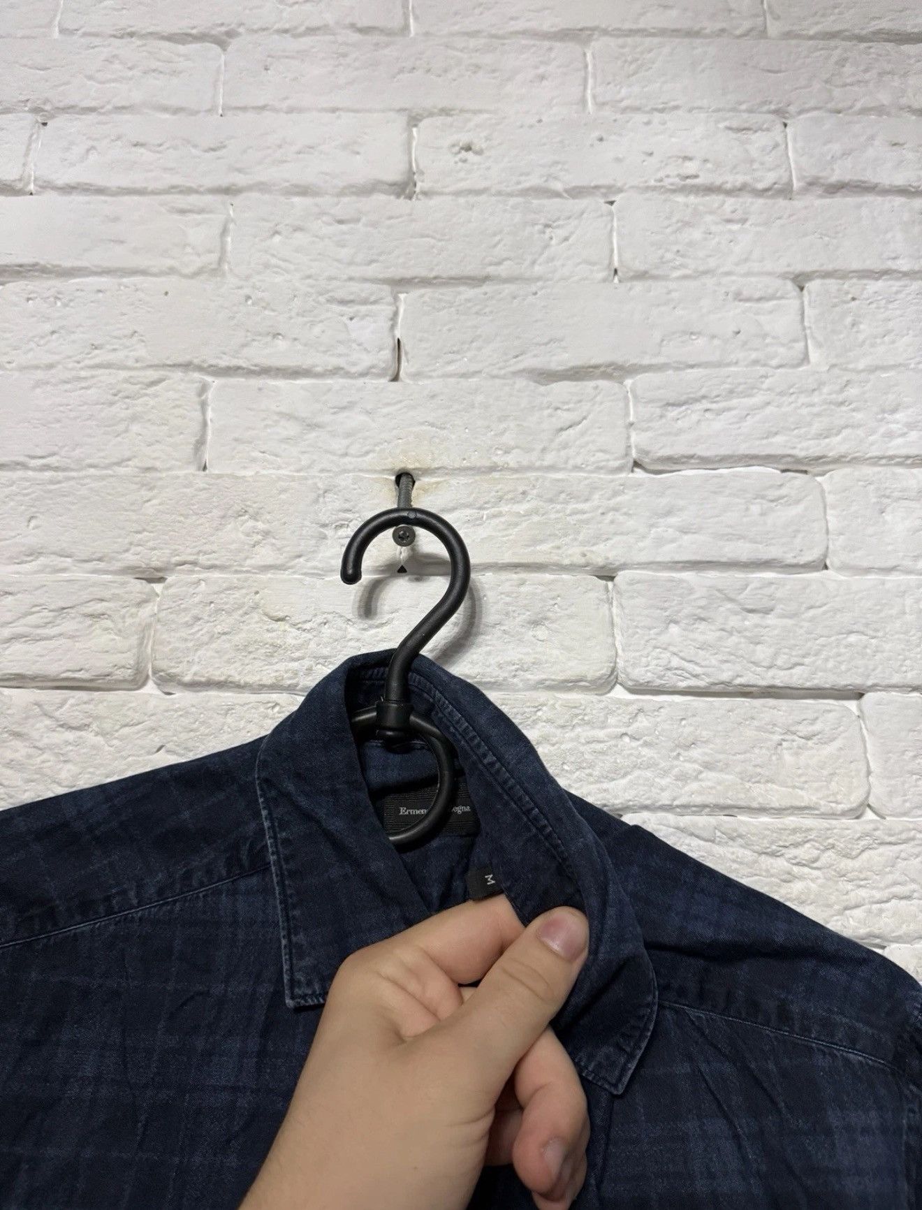 Ermenegildo Zegna Ermenegildo Zegna Plaid Shirt Long Sleeve Button Down Sz M Size US M / EU 48-50 / 2 - 4 Thumbnail