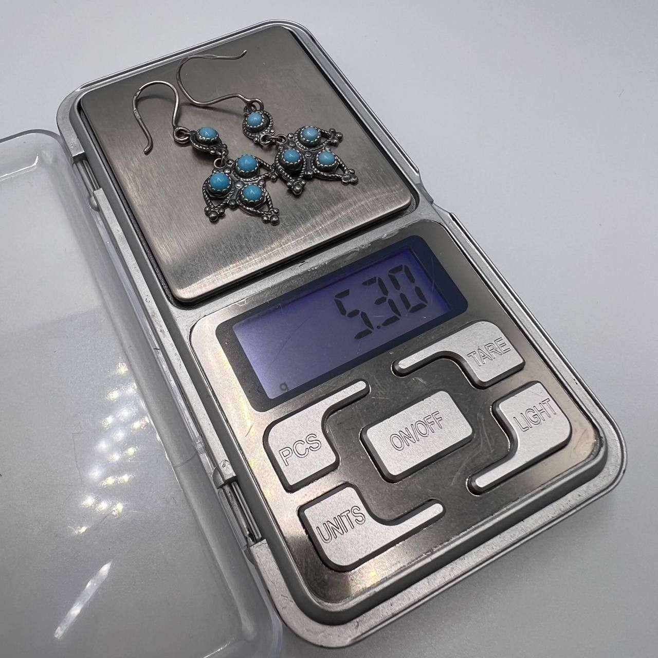 Vintage 70's Vintage USSR Niello Silver 875 Ethno Earrings Signed 5g Size ONE SIZE - 6 Thumbnail