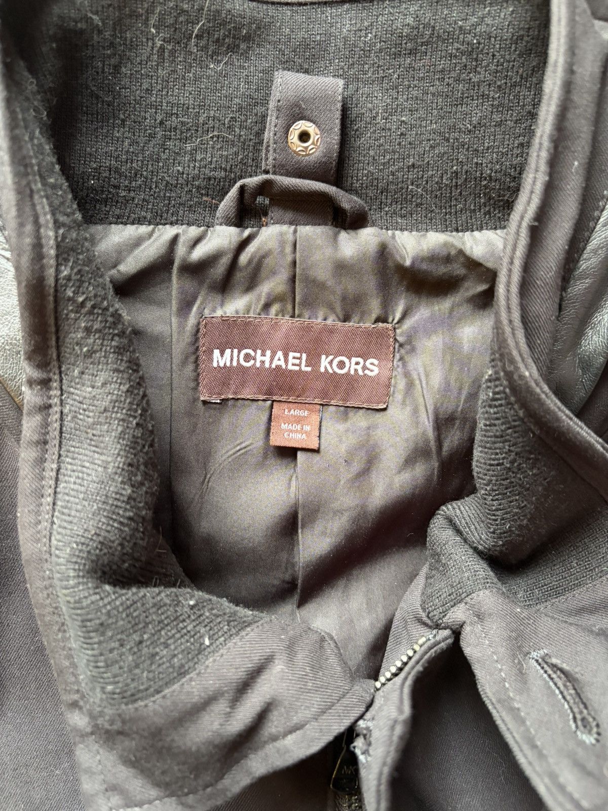 Michael Kors Michael Kors black long coat Size US L / EU 52-54 / 3 - 3 Thumbnail