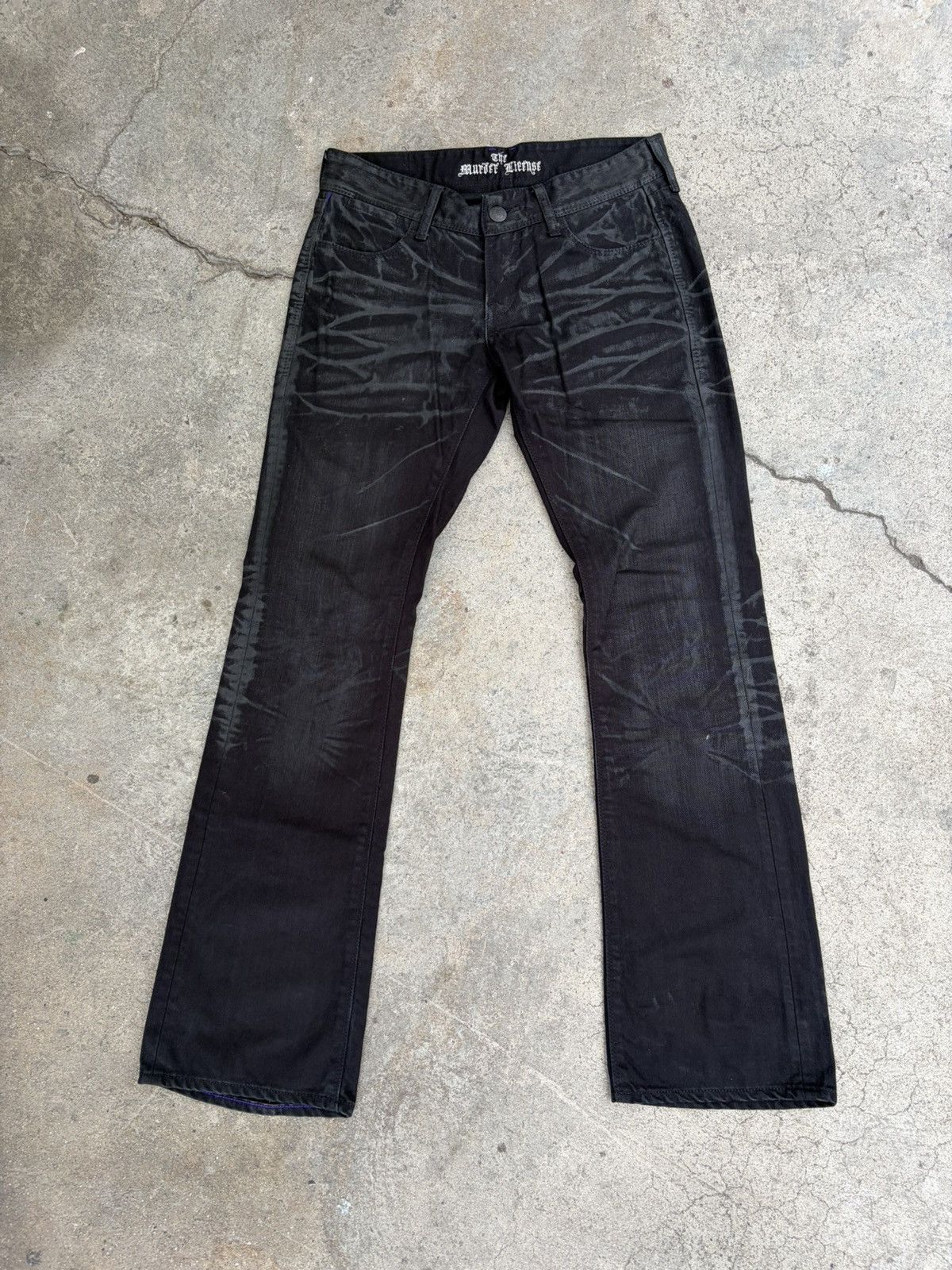 Murder License Murder License Flare Low Rise Jeans Size US 30 / EU 46 - 1 Thumbnail
