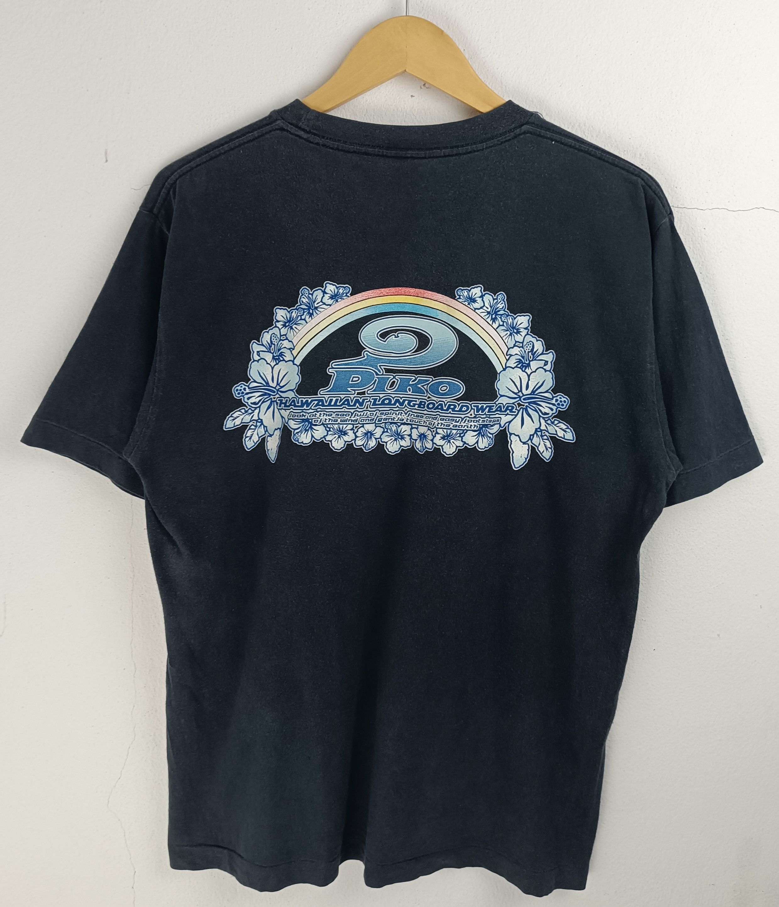 Vintage VINTAGE 90'S PIKO HAWAIIAN LONGBOARD WEAR SURF SUN BEACH TEE Size US M / EU 48-50 / 2 - 3 Thumbnail