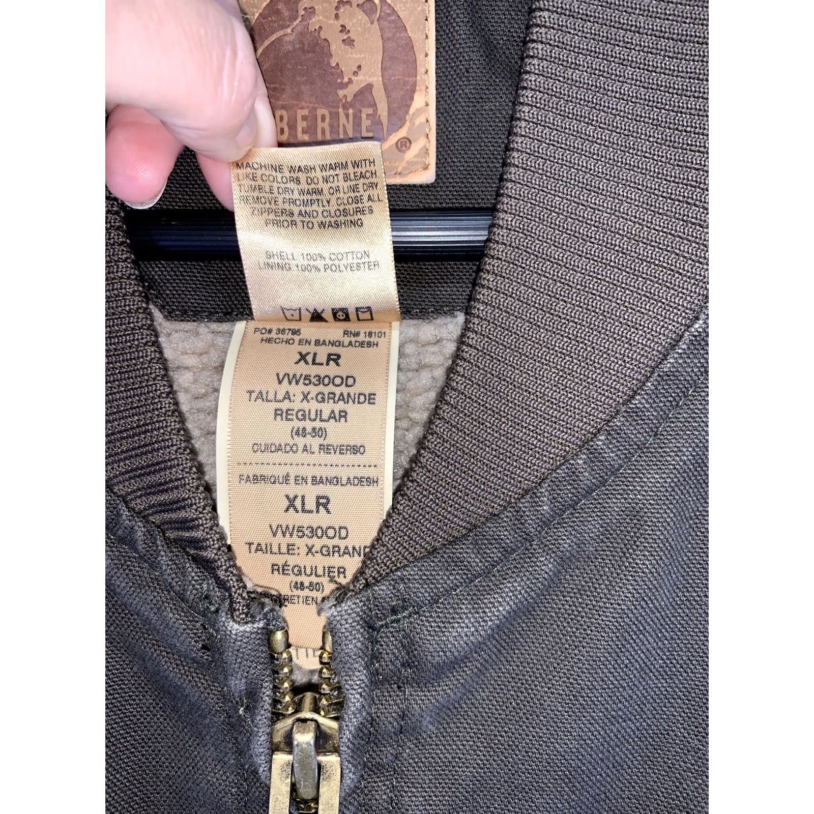 Vintage VINTAGE Berne Green Canvas Sherpa Fleece Lined Vest Mens XL Distressed Weathered Casual Size US XL / EU 56 / 4 - 3 Thumbnail