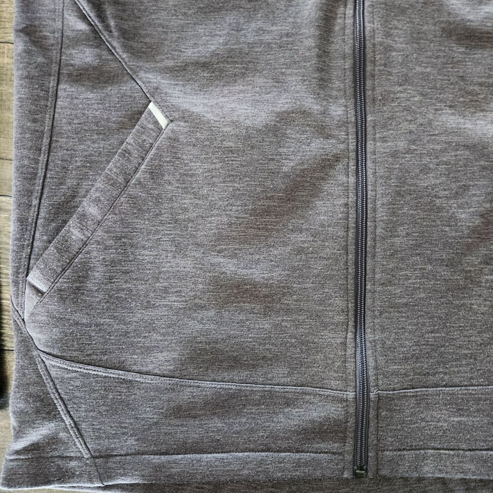 Carbon Karbon Full Zip Hoodie Sweatshirt Mens XL Heather Gray Ski Snowboard Activewear Size US XL / EU 56 / 4 - 3 Thumbnail