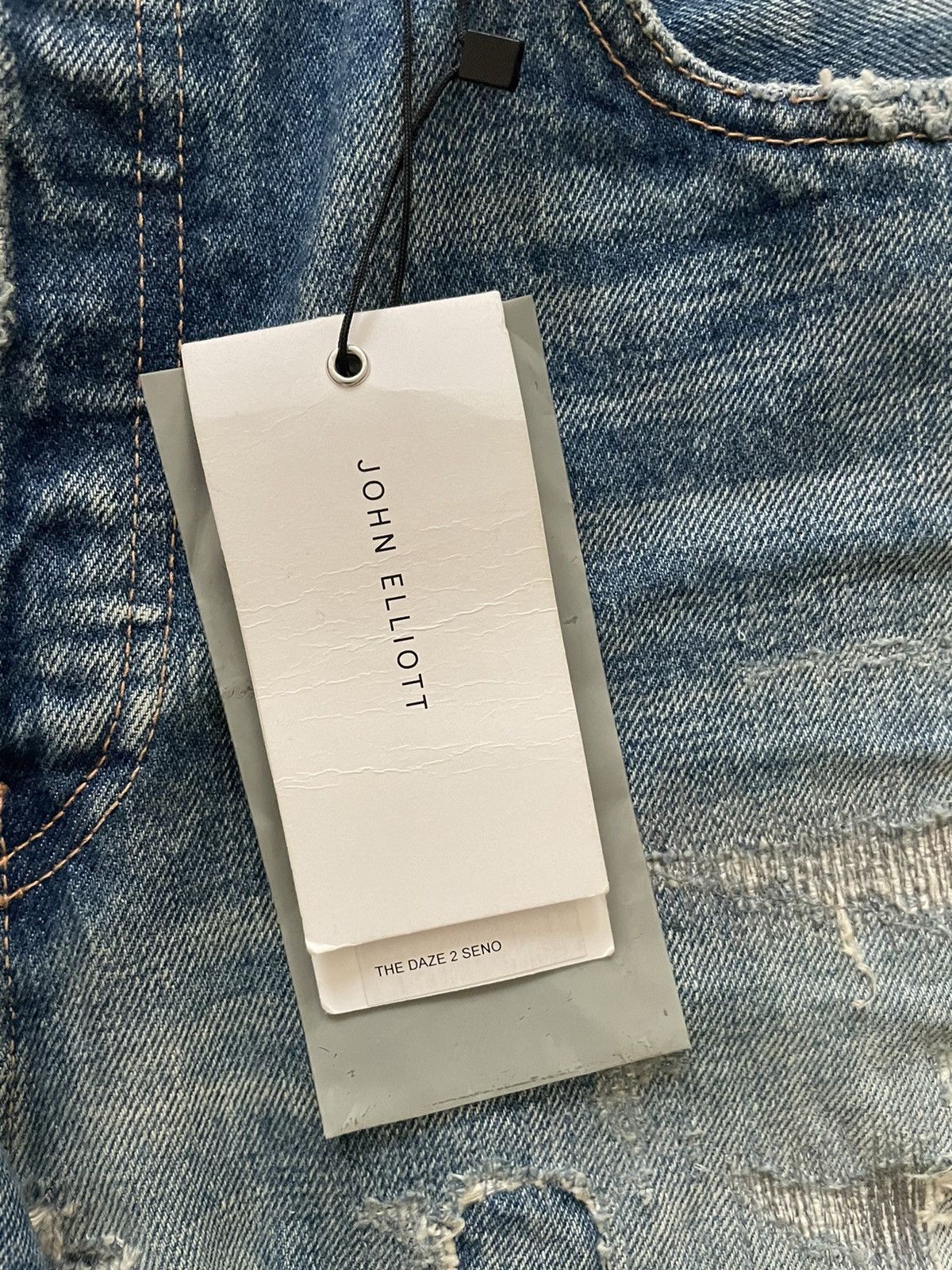 John Elliott John Elliott Daze Heavy Repair Denim Mid Wash Crash Boro Size US 36 / EU 52 - 9 Thumbnail