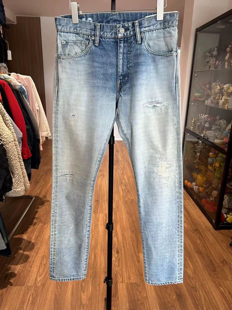 Visvim VISVIM Distressed Wash Denim Pants 19SS Size US 32 / EU 48 - 1 Thumbnail