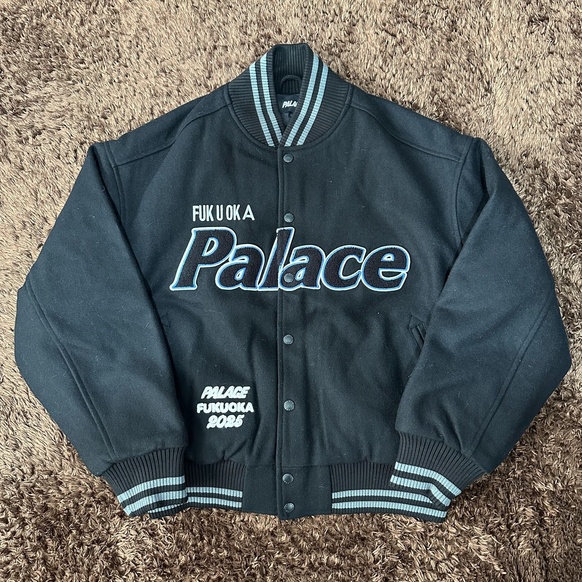 PALACE wool posh knit ブラック ポルシェロゴ Palace Palace Porsche Posh Knit Jacket in Black | Grailed