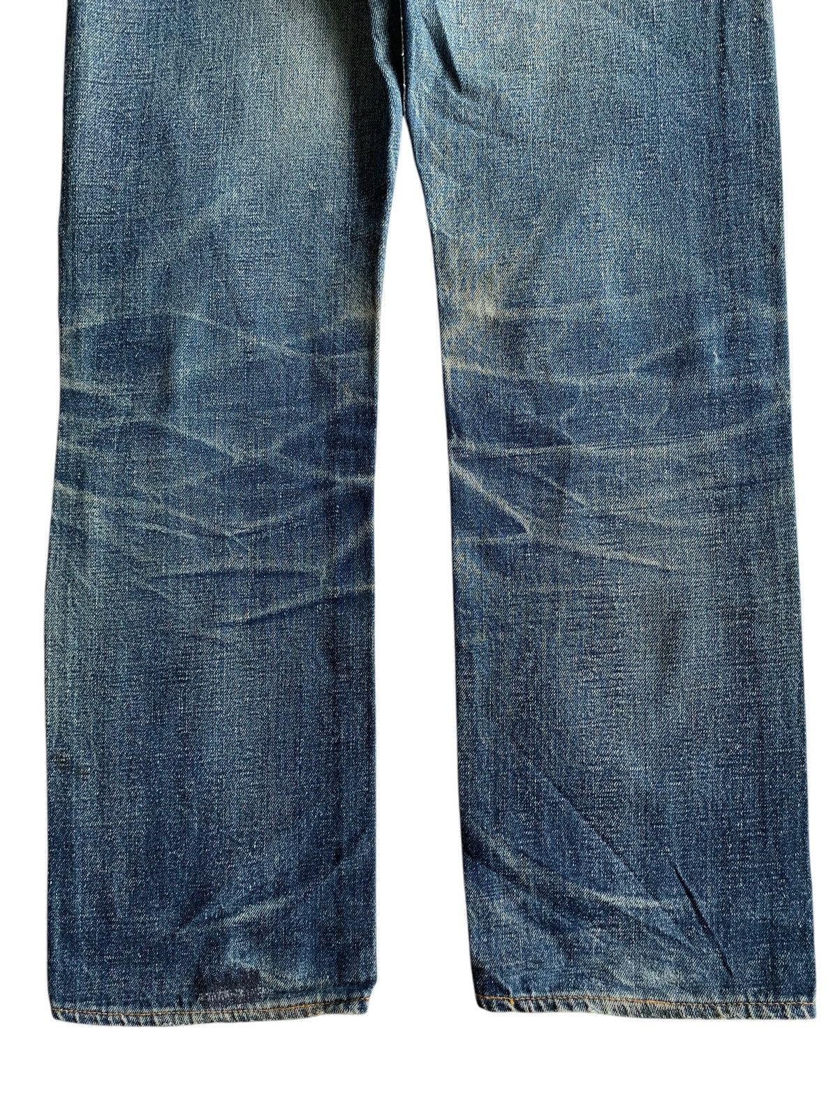 Vintage Vintage 45Rpm Selvedge Button Fly Rusty Distressed Denim Size US 27 - 9 Thumbnail