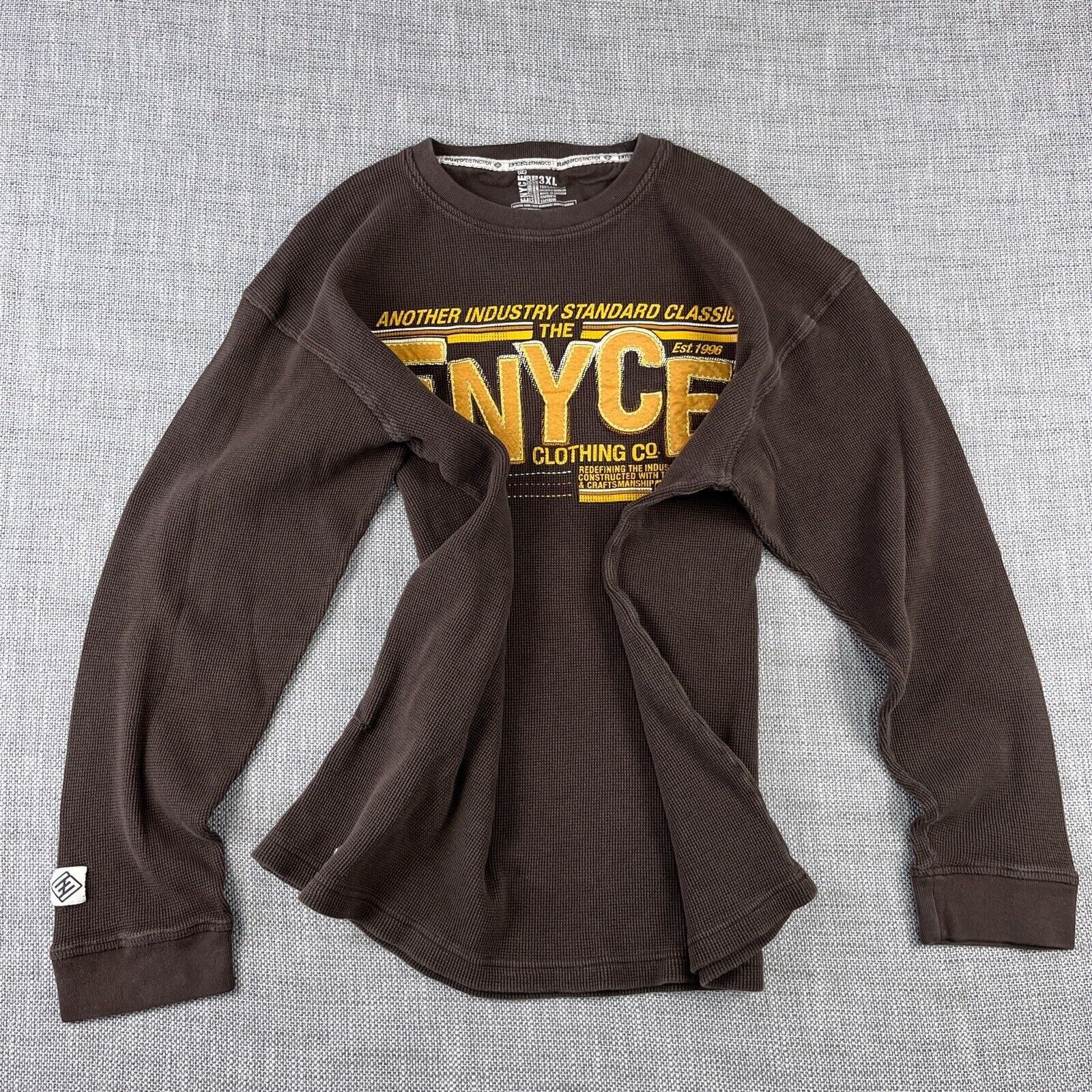 Enyce Y2K Enyce Waffle Thermal Long Sleeve Shirt 3XL Grunge Skater Size US XXL / EU 58 / 5 - 6 Thumbnail