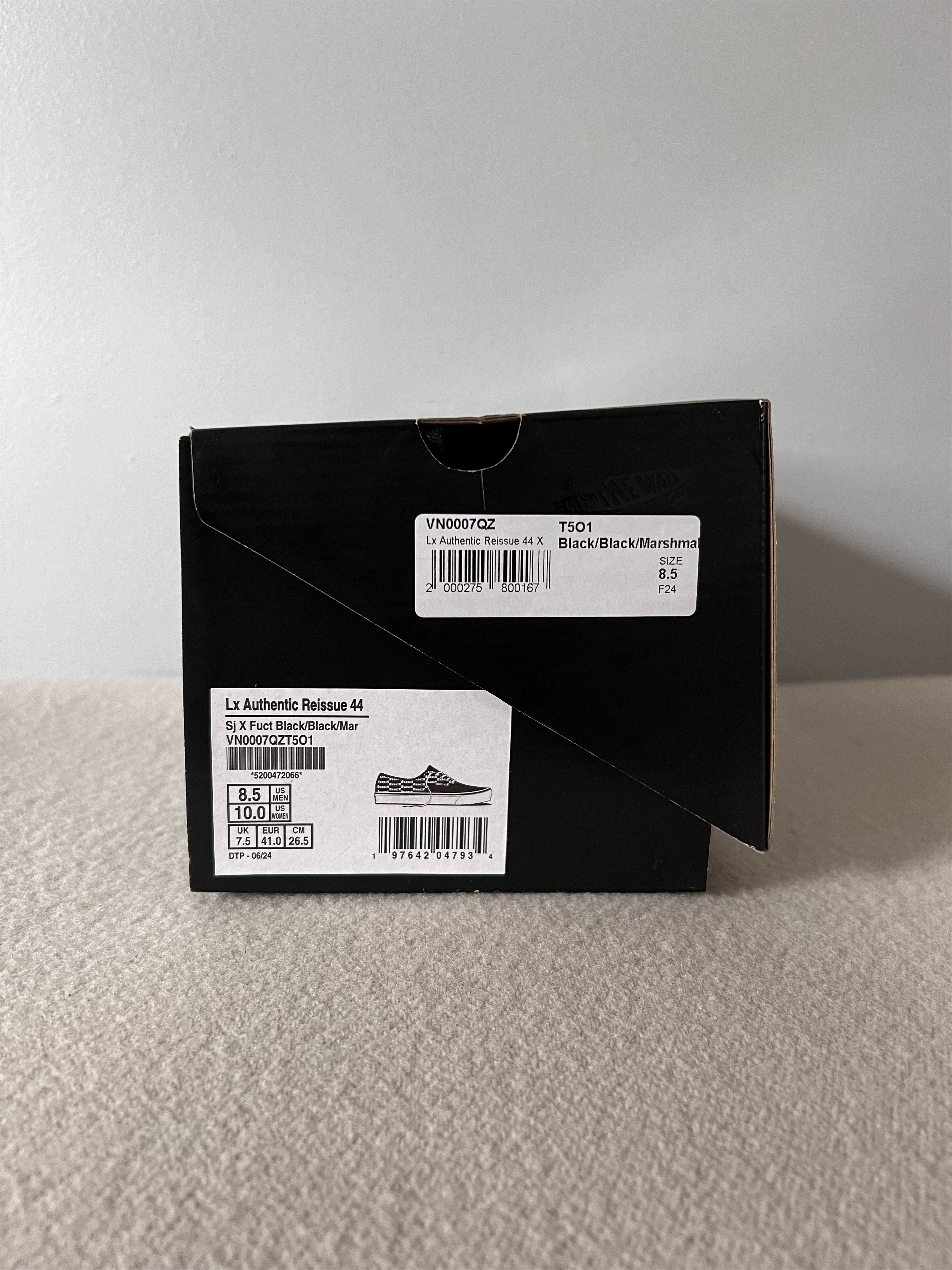 FUCT × Slam Jam × Vans Fuct Vans Lx Authentic Reissue 44 in Black Size US 8.5 / EU 41-42 - 8 Thumbnail