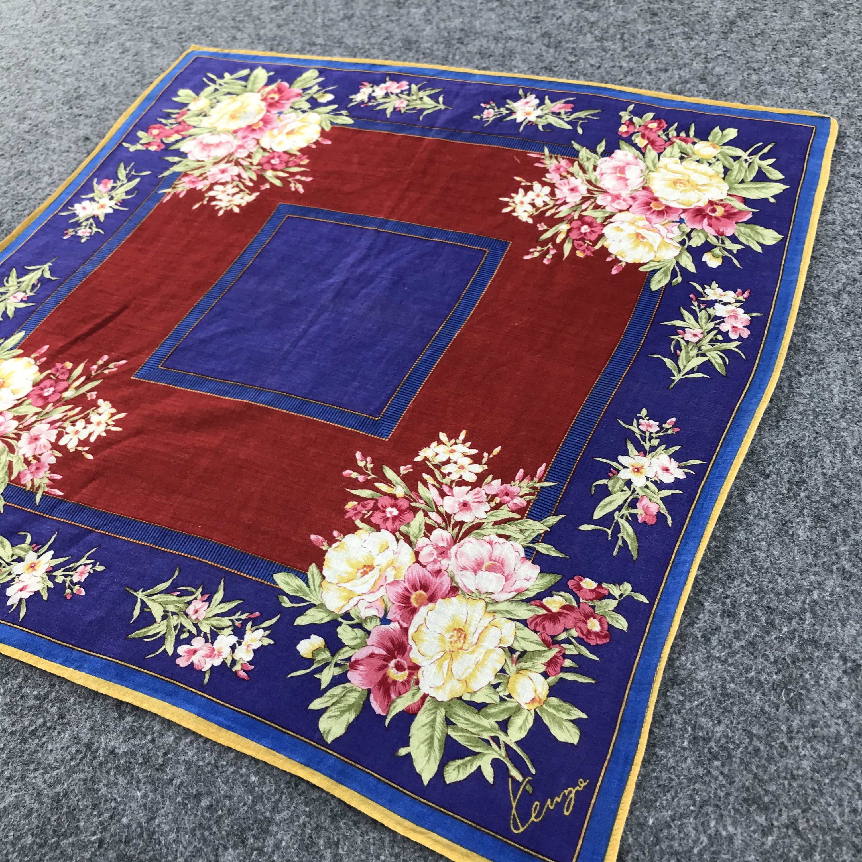 Kenzo Kenzo Handkerchief Neckerchief Bandana H524 Size ONE SIZE - 5 Thumbnail
