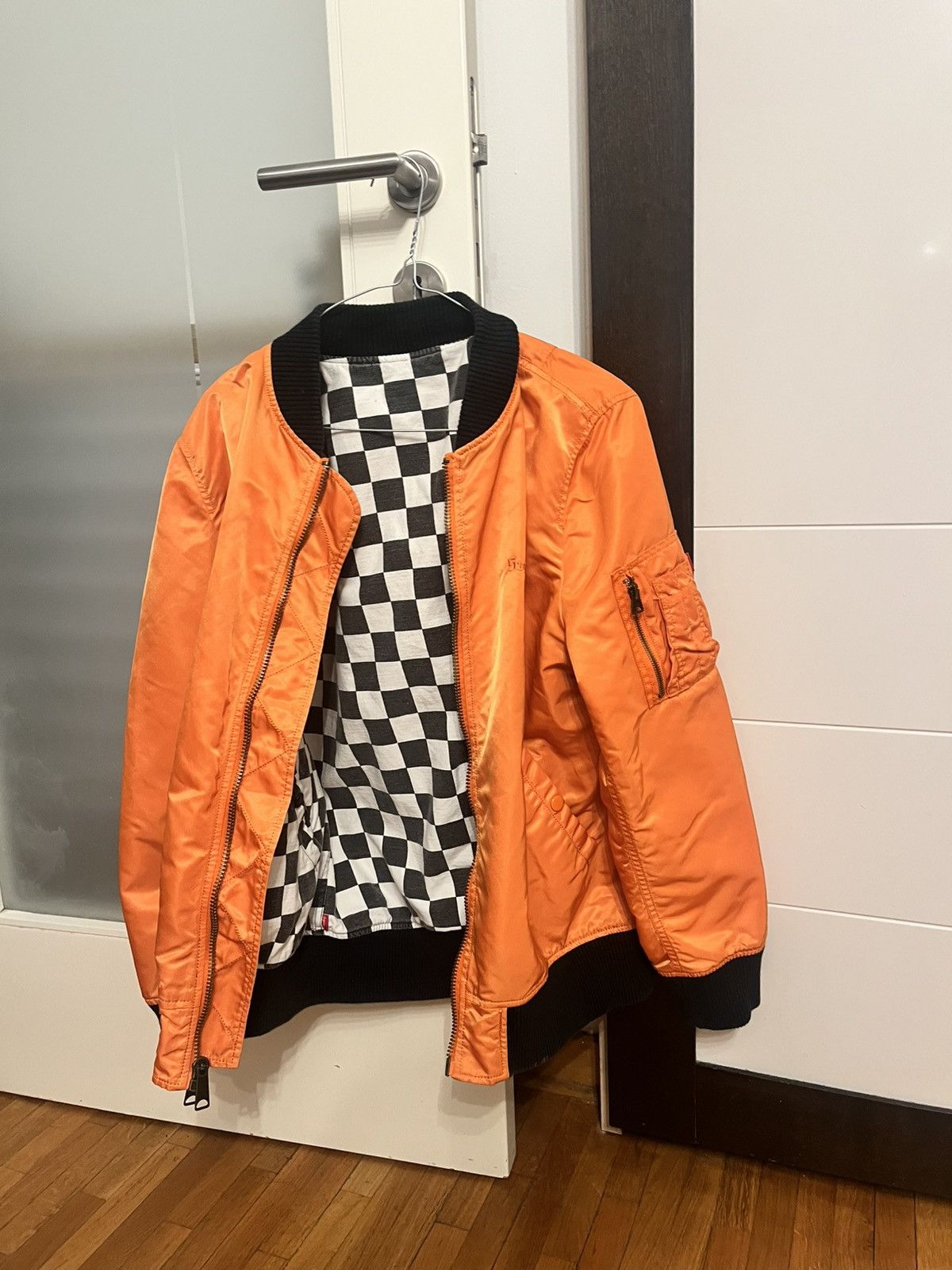 Supreme Reversible Checkered MA-1 Bomber Jacket SS16 Size US M / EU 48-50 / 2 - 4 Thumbnail
