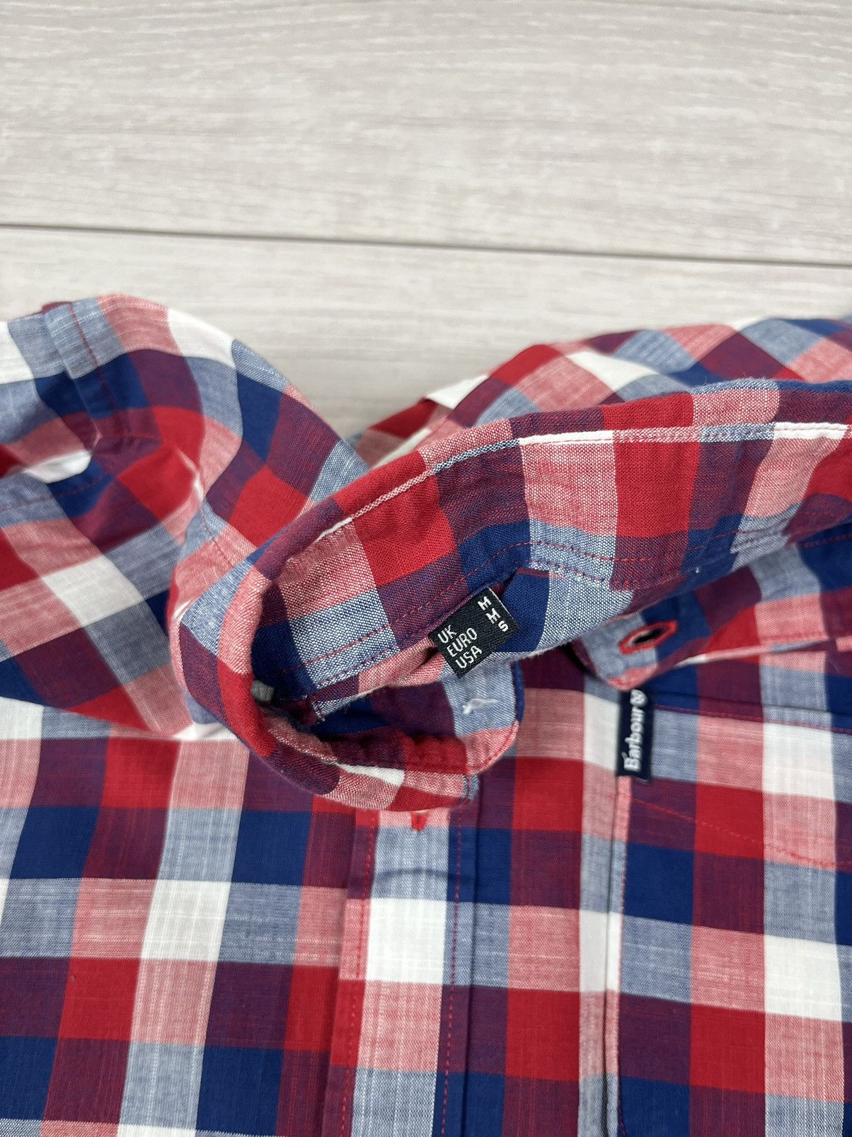 Barbour x4 Barbour Tailored Flannel Checkered Button Shirt M Size Size US M / EU 48-50 / 2 - 13 Thumbnail