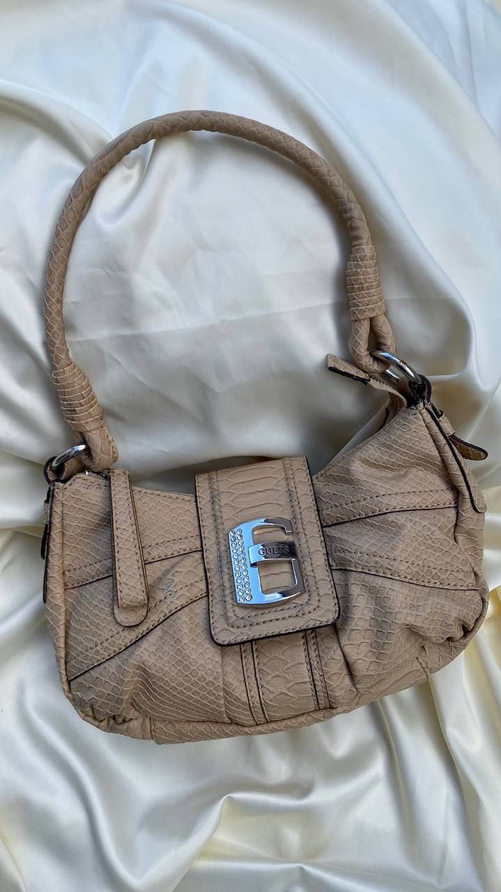 Vintage Vintage Guess beige shoulder bag Size ONE SIZE - 3 Thumbnail
