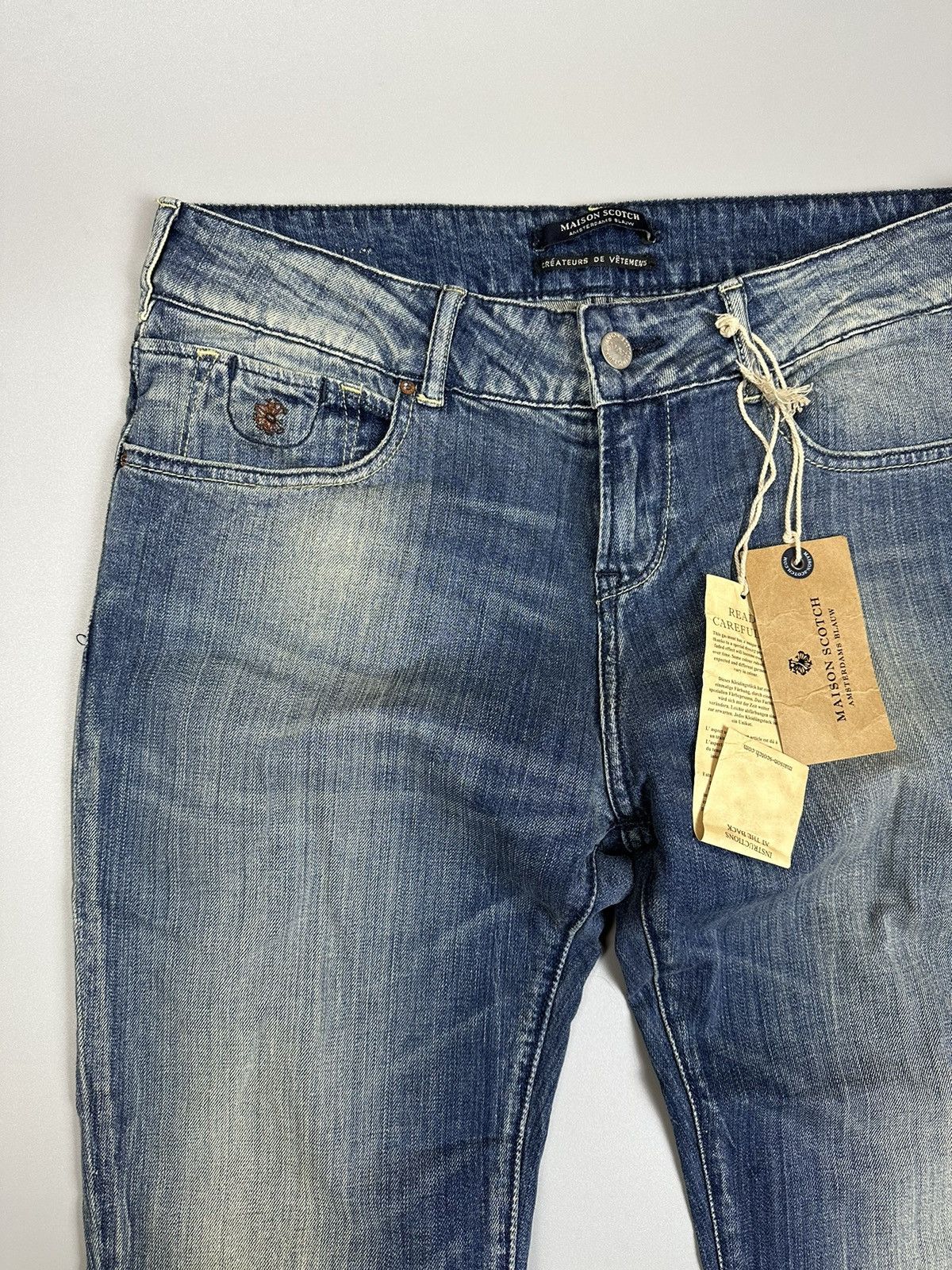 Scotch & Soda × Vintage Bootcut Blue faded jean by Maison Scotch Size 32" / US 10 / IT 46 - 2 Thumbnail