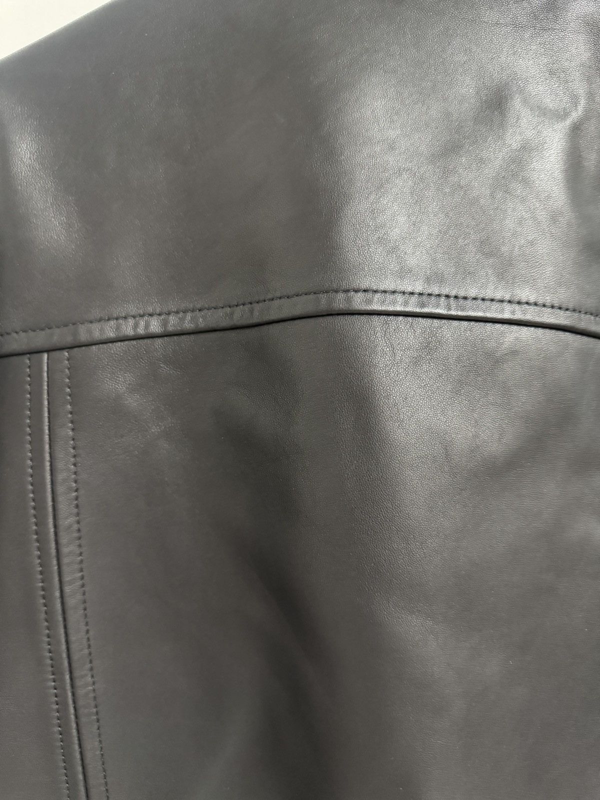 Karl Lagerfeld Karl Lagerfeld Black Leather Moto Jacket Size M Size US M / EU 48-50 / 2 - 13 Thumbnail
