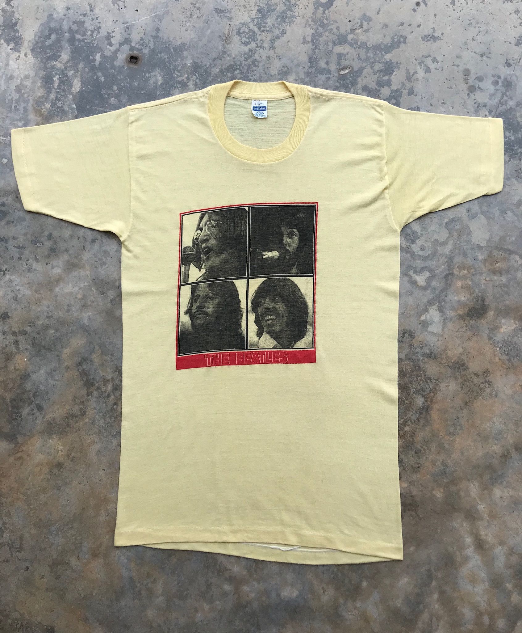 Band Tees × Vintage The Beatles Let It Be Brown T-Shirt 2004
