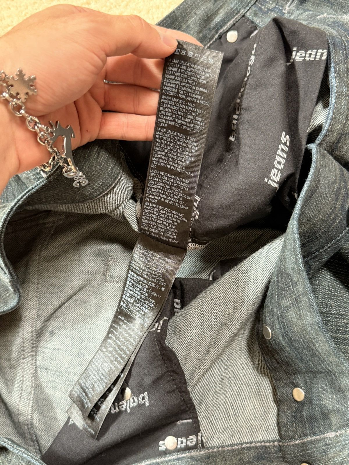 Balenciaga Balenciaga Baggy Finish Feuillage camo brown Denim Jeans Size US 30 / EU 46 - 9 Thumbnail
