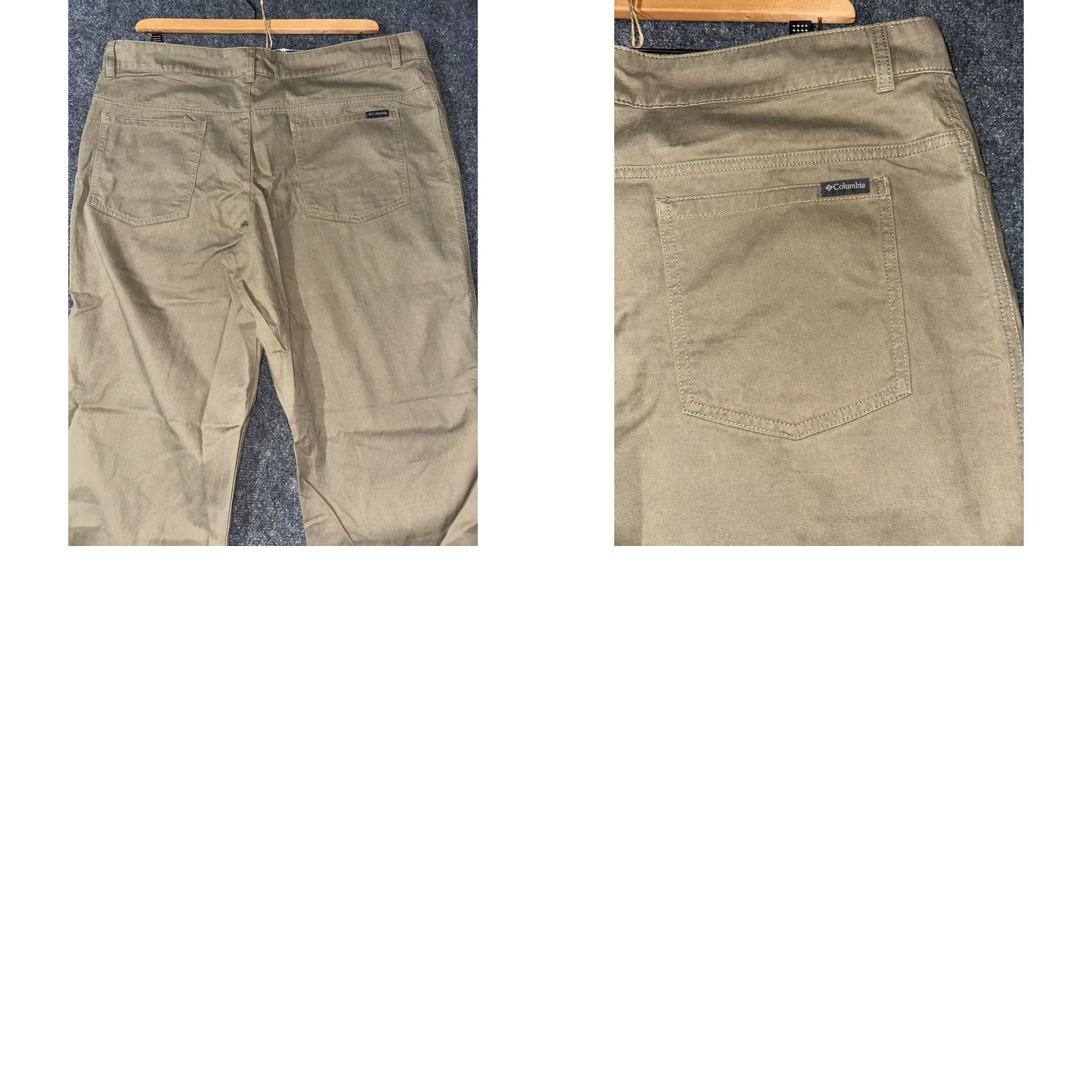 Vintage Columbia Pants Mens 40 Regular Fit Khaki Cotton Flat Front 5 Pockets Straight Brown Size US 40 / EU 56 - 8 Thumbnail