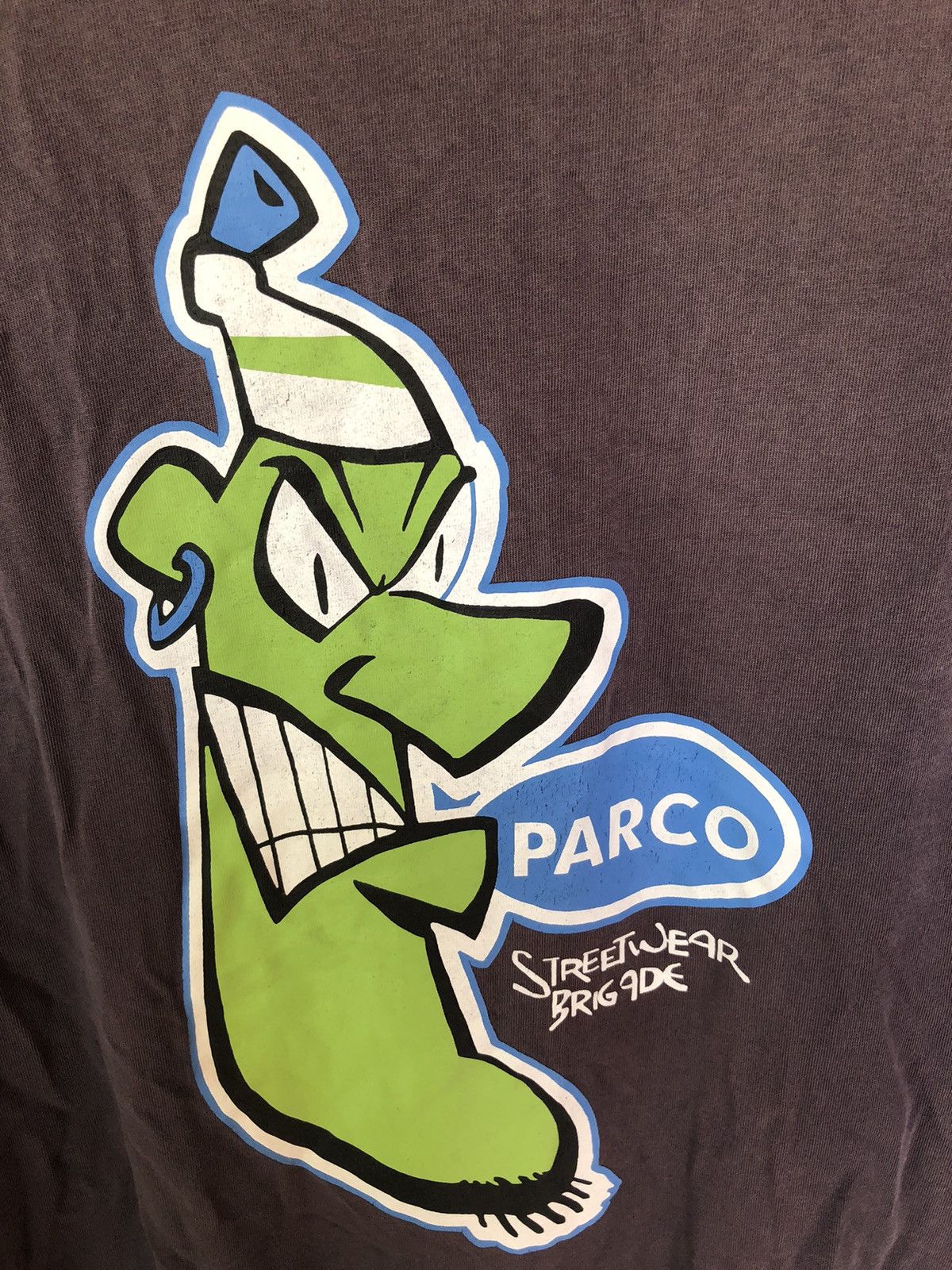 Vintage Vintage Parco Streetwear Brigade Faded Shirt Tee Size US L / EU 52-54 / 3 - 3 Thumbnail