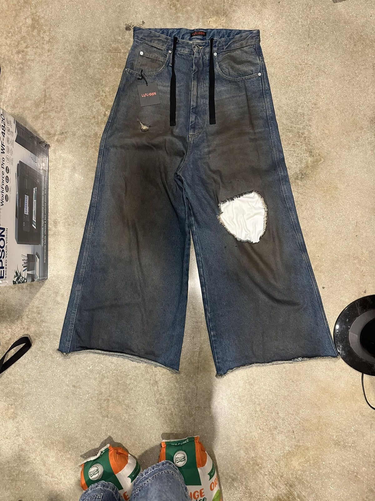 LUU DAN Lu’u Dan Blue Dumpster Denim Jeans Size US 32 / EU 48 - 1 Thumbnail