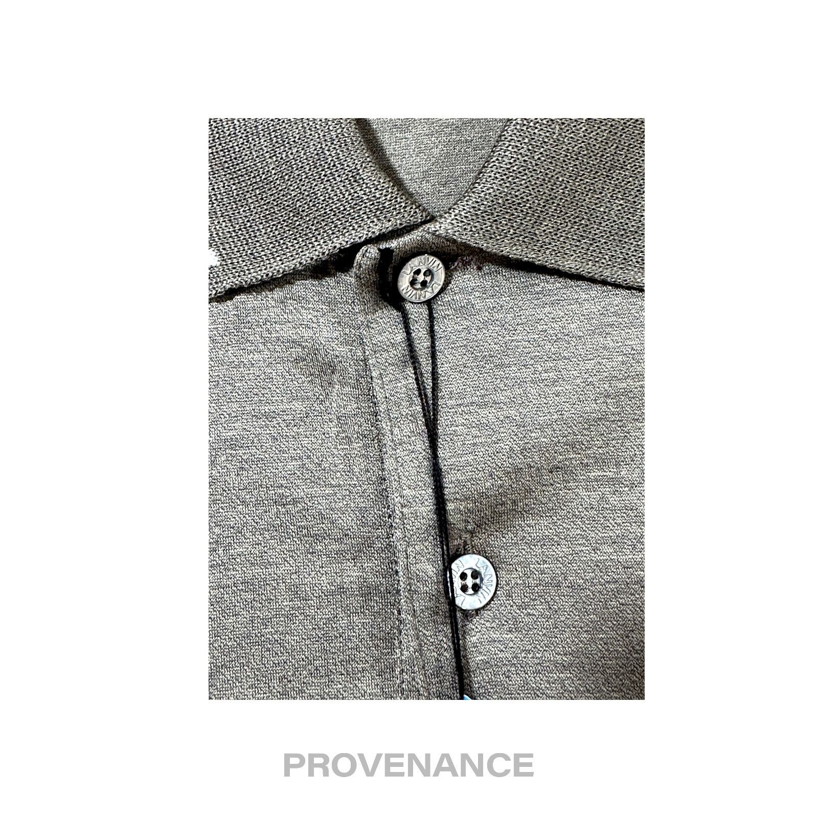 Lanvin 🔴 Lanvin Logo Polo Shirt - Khaki Size US M / EU 48-50 / 2 - 4 Thumbnail