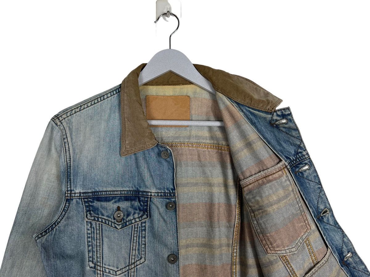 Japanese Brand 🔥 PUPPLE & YELLOW TRUCKER DENIM JACKET Size US M / EU 48-50 / 2 - 10 Thumbnail