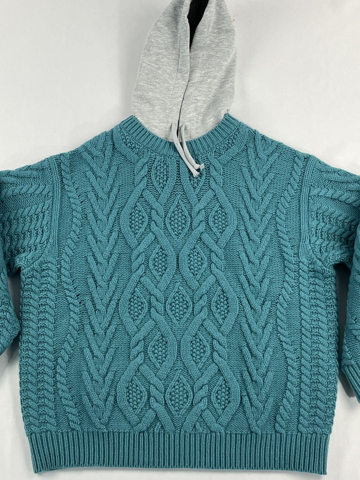 Supreme Supreme Cable Knit Hooded Sweater Size US L / EU 52-54 / 3 - 2 Thumbnail
