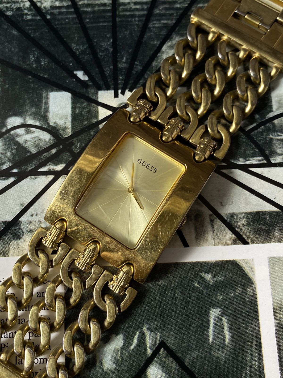 Guess Vintage Guess Watch - Gold Chain Bracelet Size ONE SIZE - 2 Thumbnail