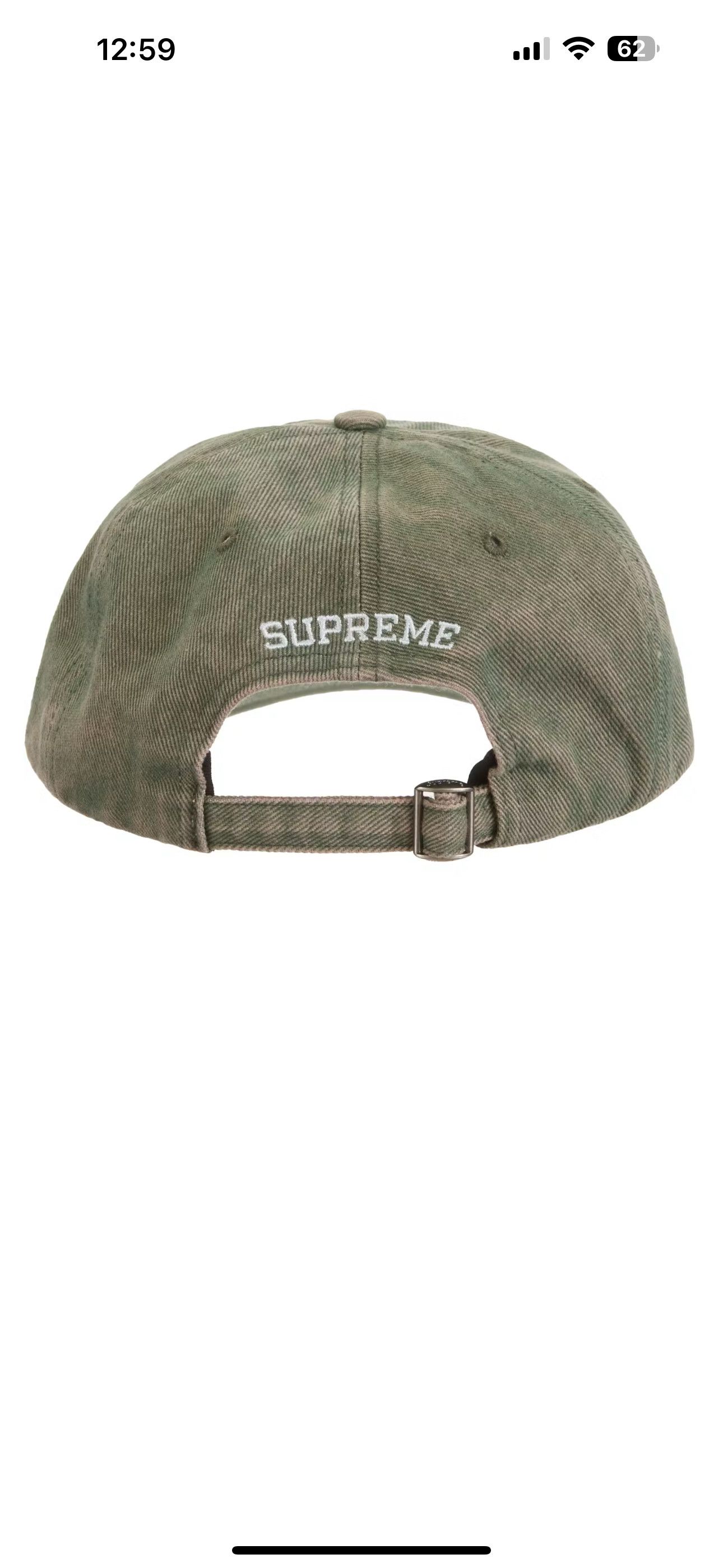 Supreme Supreme washed twill 6-panel green hat Size ONE SIZE - 5 Thumbnail