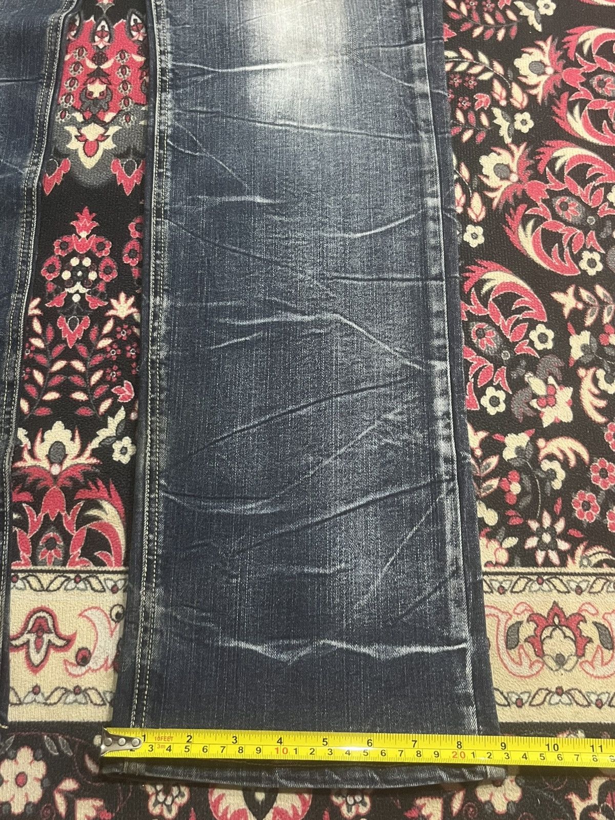 Japanese Brand Vintage Japanese Brand Blue Cracked Washed Ripped Jeans Size US 36 / EU 52 - 13 Thumbnail