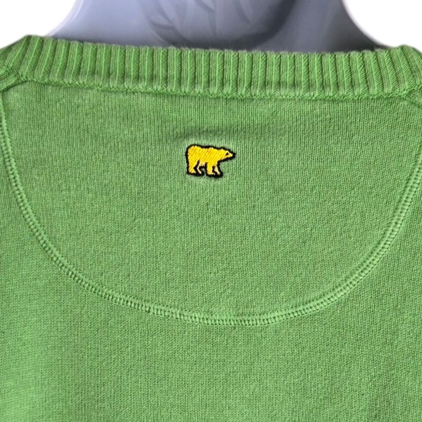 Other Jack Nicklaus Mens Sweater Large Green V Neck Ribbed Bear Size US L / EU 52-54 / 3 - 7 Thumbnail