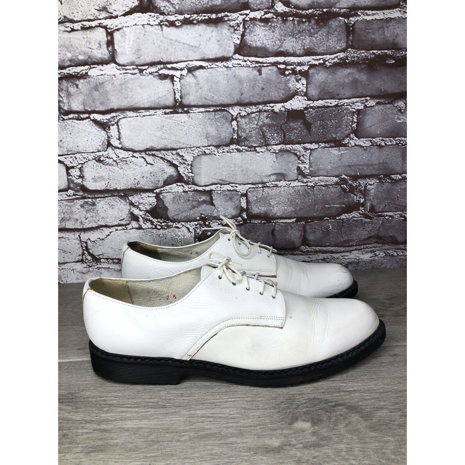 Other Banana Blues USA G.H.Q White Leather Plain Oxfords Shoes Men Size US 9.5 / EU 42-43 - 24 Thumbnail