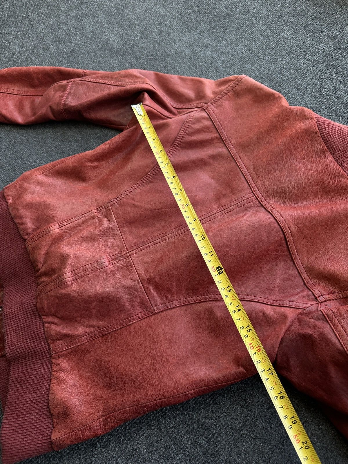 Other 🚨Y2K RICK OWENS TYPE DIRTY SLIM FIT ZIP LEATHER JACKET Size XS / US 0-2 / IT 36-38 - 13 Thumbnail