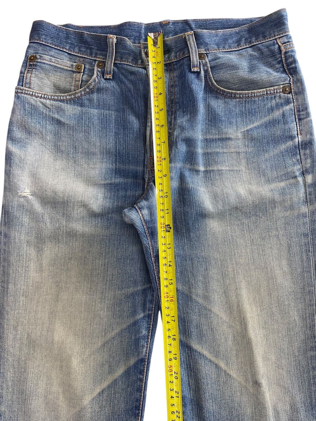 Edwin Edwin Whiskers Faded Wash Style Light Jeans Size US 32 / EU 48 - 6 Thumbnail