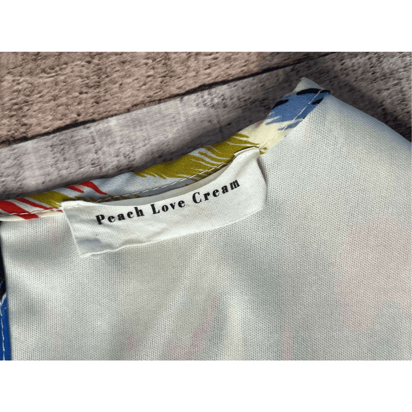 Other Peach Love Cream Ikat Colorful Sleeveless Shift Dress MEDIUM Size M / US 6-8 / IT 42-44 - 4 Thumbnail